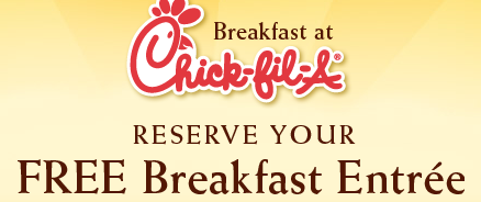 Chick-fil-A Free Breakfast Entree