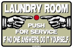 laundry room sign