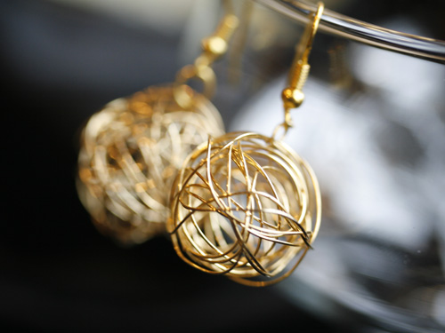 Erin McDermott Gold Nest Earrings