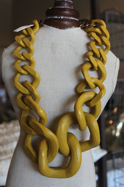 Lila HOME chunky necklace mustard