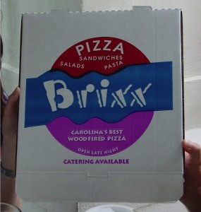 Brixx Pizza Box