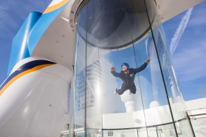 Royal Caribbean International launches Quantum of the Seas, the newest ship in the fleet, in November 2014. Ripcord by iFLY, A skydiving simulator