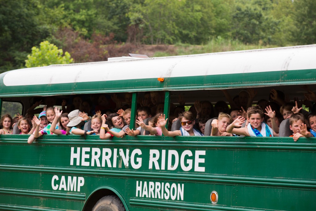 Camp Harrison Green Bus
