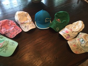 Wells Fargo Championship signed hats